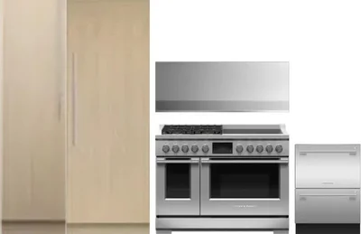 5 Piece Package Includes Refrigerator, Freezer, Range, Hood And Dishwasher